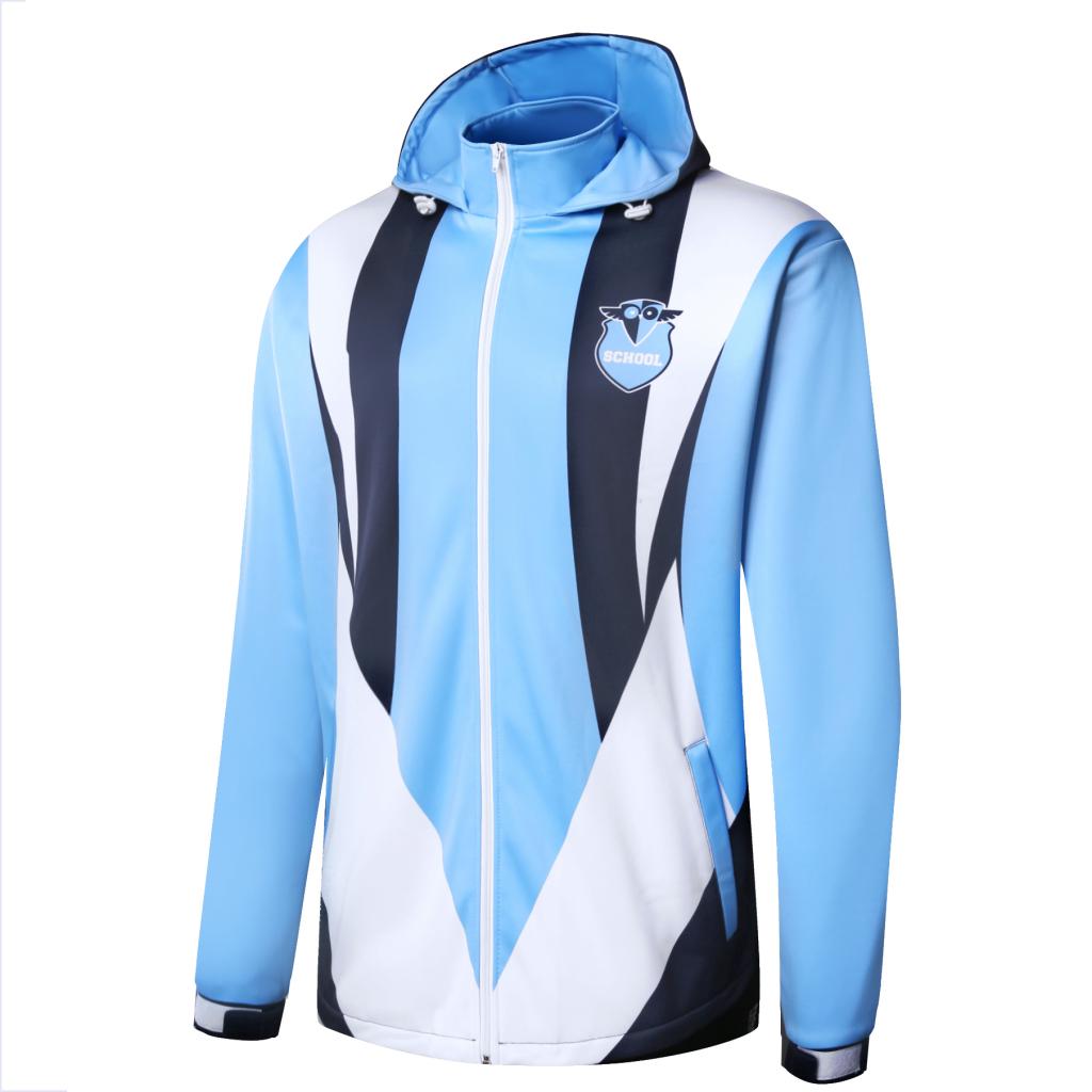 SUBLIMATED SCHOOL HOODED JACKETL05SC2 BUCKSPORTSCUSTOM APPAREL