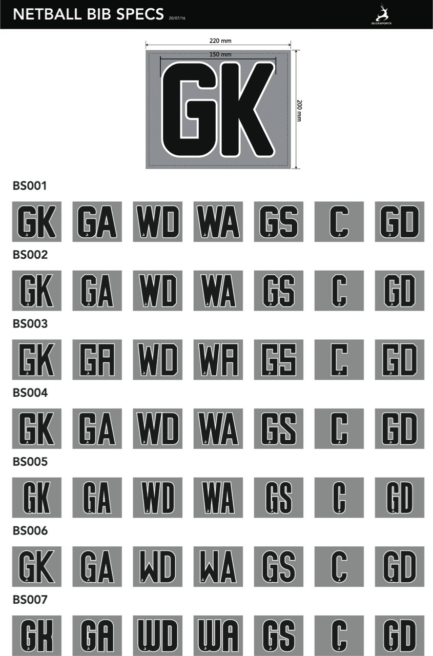 CUSTOM NETBALL BIBS-N19RBW1